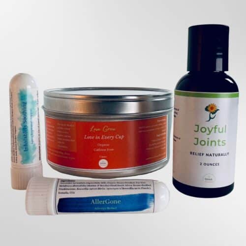 Natural pain relief associated with allergies including bronchial and joint pain