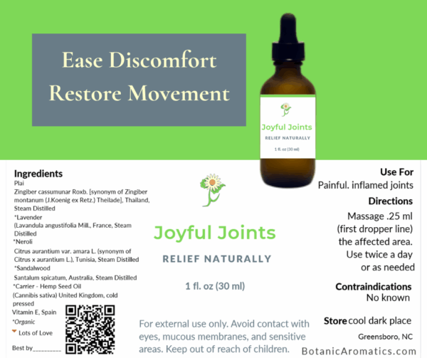 Joyful Joints, natural pain relief